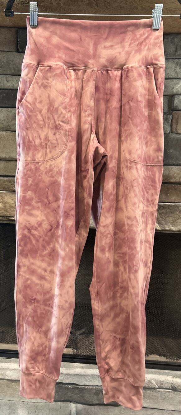 Women’s OALKA Tie Dye Russet 29” Jogger Pants Size S NWT *A6
